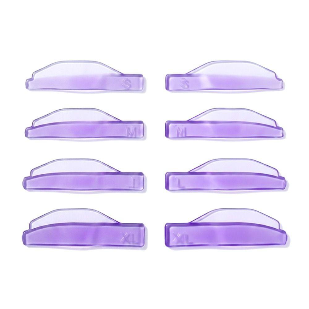 4 Pairs Silicone Eyelash Perm Pads Crescent Shape Eyelash Curling Tools for Lash Lift