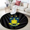 Brondby IF pattern round rug,Carpet Rug for Living Room Bedroom Playroom ,Non-slip Floor Mat,Holiday Gifts and Birthday Gifts.