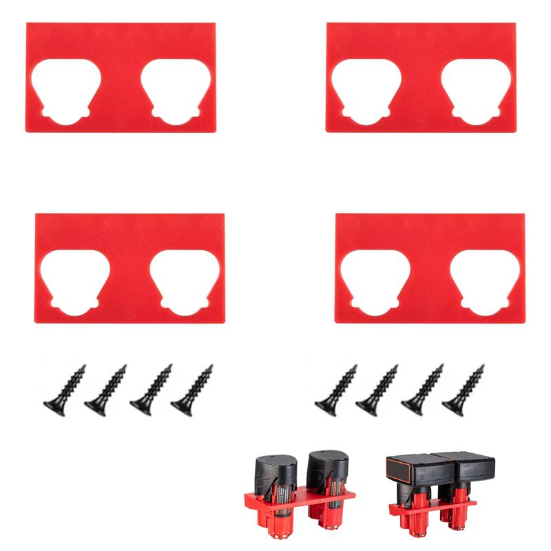 12V 10.8V Li-ion Battery Holder Storage Fixed Bracket Installation Base Display Rack Buckle For Milwaukee M&12 Li-ion Battery