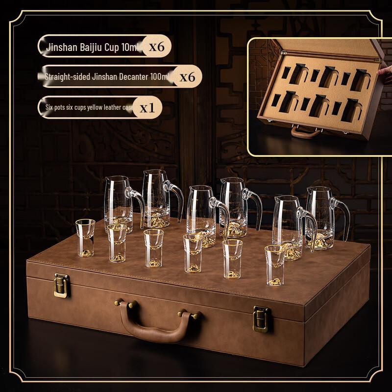 Naijiang Luxury Crystal Baijiu Shot Glass Set