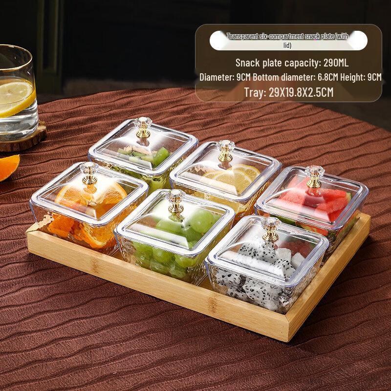 Qiwei Korean Style Divided Melamine Snack Plate