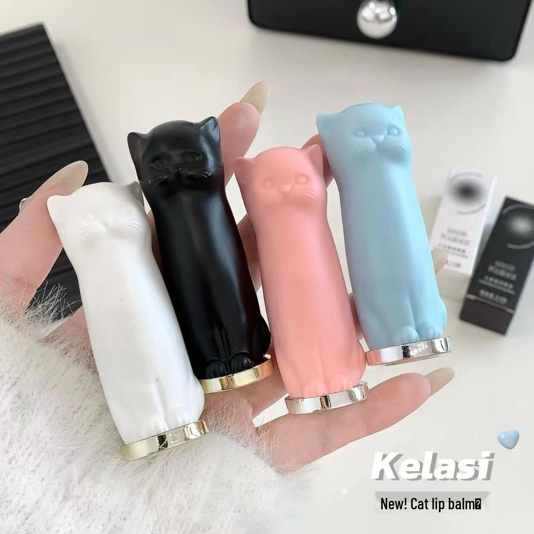 

Colace Cat Бальзам для губ: Защищающая от растрескивания, осветляющая, увлажняющая база для губ для сухой кожи. Blue Cat Lip Balm