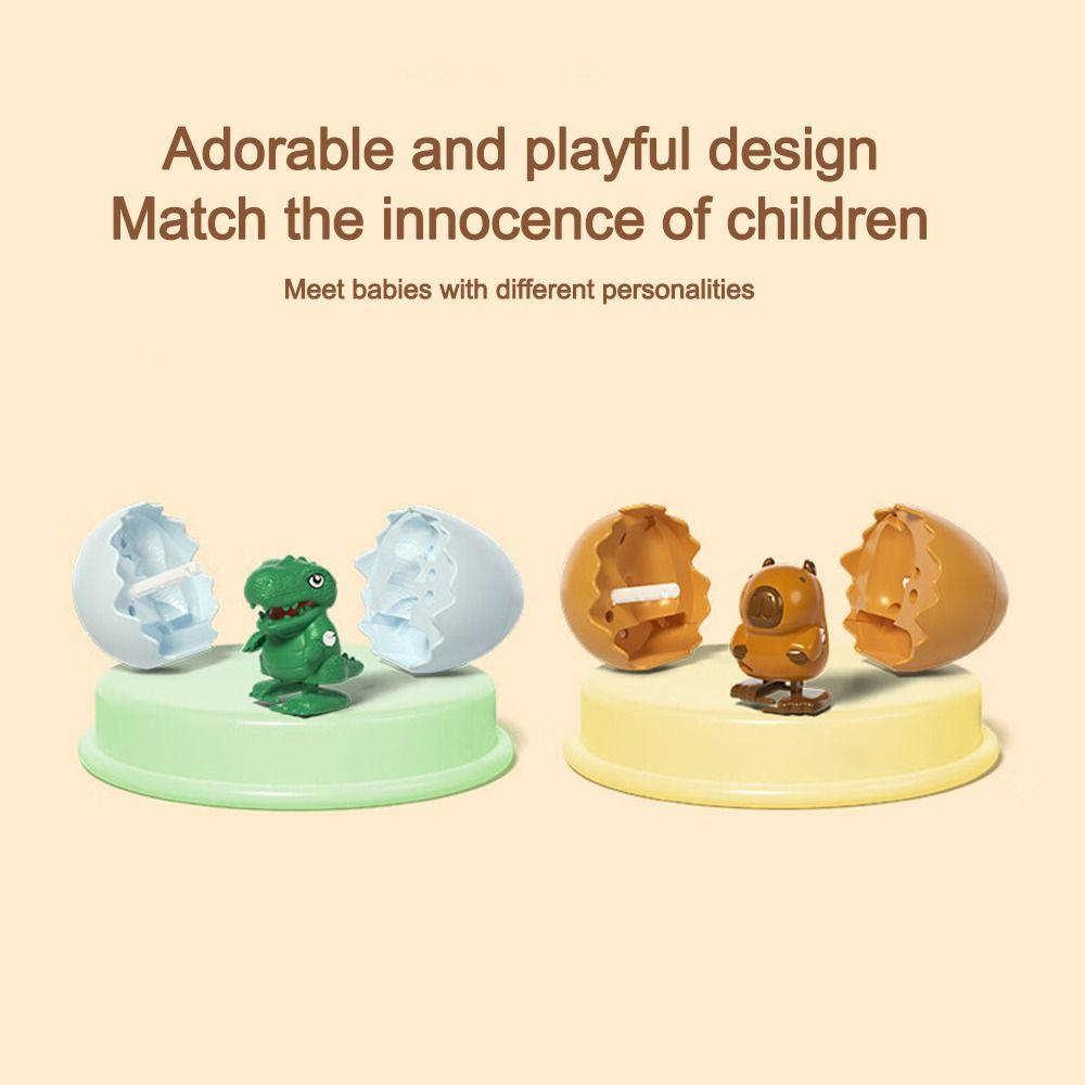 Walking Dinosaur Clockwork Animal Jumping Egg Toy Cartoon Kids Up Chain Animal Running Egg Toys