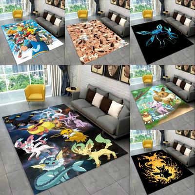 Kober s Eevee z Pokémonů pro dekoraci obývacího pokoje Podložka pod pohovku Pánská jeskyně Koberec k posteli Podložka pod konferenční stolek Podložka na podlahu do salonu