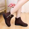 Winter Warm Mom Cotton Boots Plush and Thickening Mom Cotton Shoes Soft Sole Anti Slip Mom Shoes Short Boots