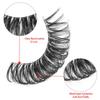 5 Pairs Natural Look Wispy Fluffy Eyelash Extension Clear Band False Eyelashes Russian Strip Lashes