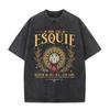 Esquie Clair Obscur Expedition 33 Vintage Washed T Shirts Game Fans Gift T Shirt Men Women Clothing Fashion Short Sleeve T-shirt