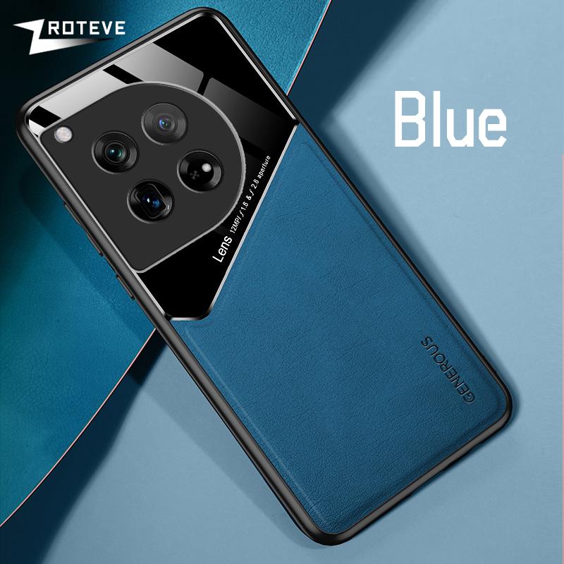 For OnePlus12 Case Zroteve PU Leather Car Magnetic Hard PC Cover For OnePlus 11 11R One Plus 12 12R OnePlus12R Phone Cases