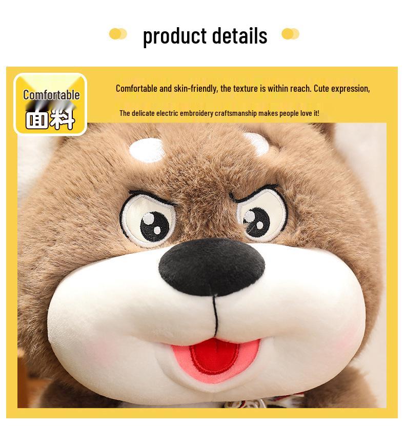 Adorable Husky Plush Toy - Cute Cartoon Dog Doll, Perfect for Children's Birthdays
