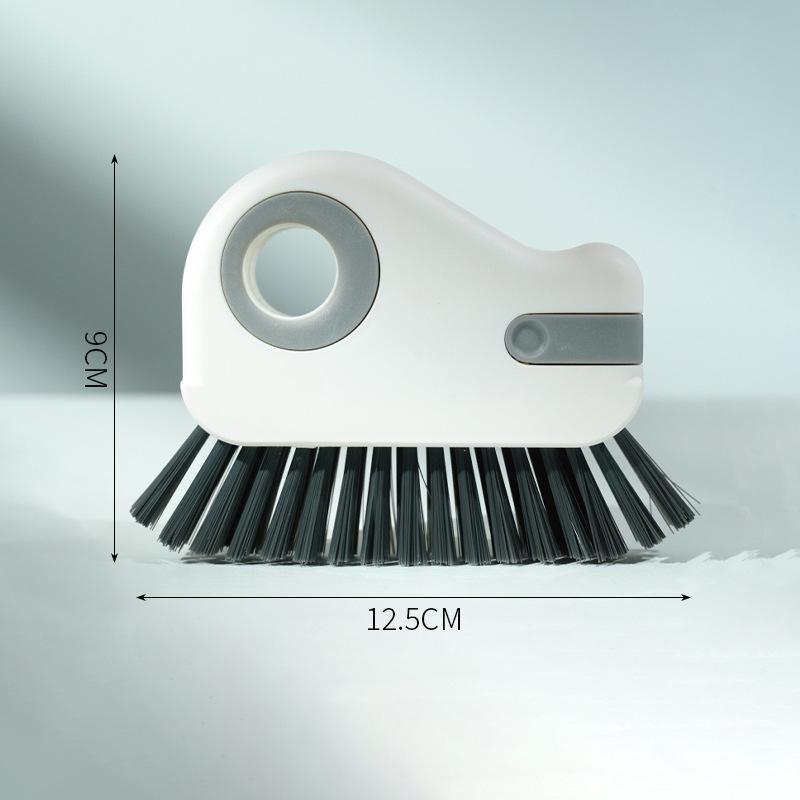 

Щетка для чистки оконных направляющих 2 в 1, съемная щетка для чистки дверей и подоконников, очиститель щелей между подоконниками 1PC серый