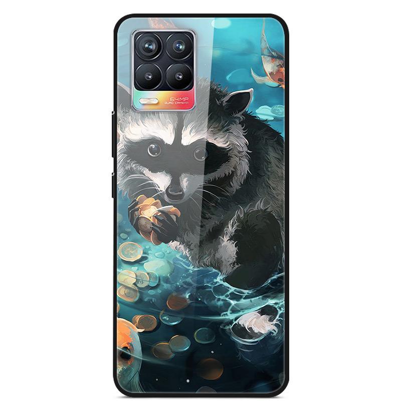 Glass Back Cover For Realme 8 Pro Case Tempered Glass Case For Realme 8 Pro 8i Realme 8 5G Phone Case Cover Realme8 5G Pro Funda