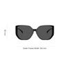 Versace Sculptural Design Acetate Square Sunglasses Unisex Sunglasses Black VE4449D