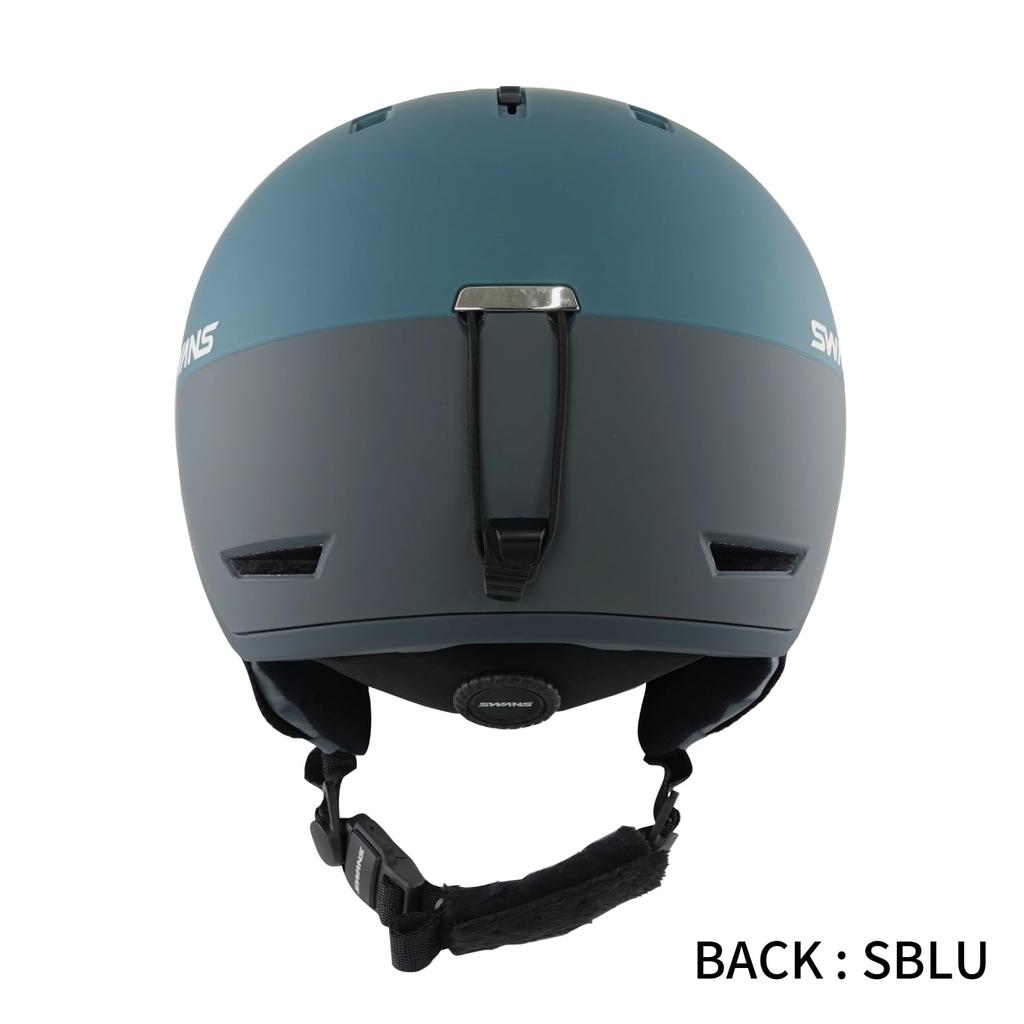 SWANS P2 SBLU Adult Ski and Snowboard Size L Smoke Size and Sizes HSF-241 Helmet, (58cm-61cm), Blue, Lightweight, Dial-Type Adjustment, Open/Close