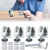4Pcs Adjustable Furniture Leveler Heavy Duty Furniture Feet Support  For Sofa Table Chair Cabinet Height Adjuster Leveling Feet