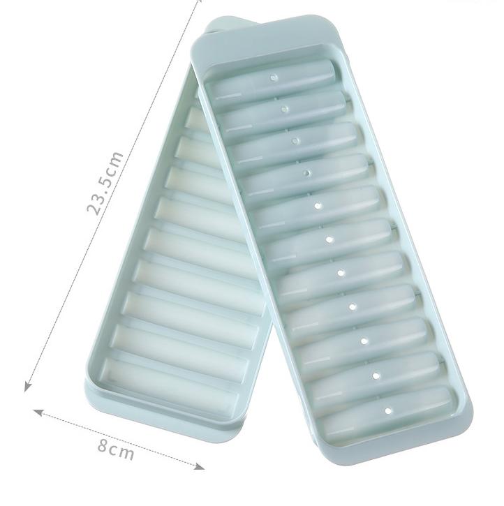 

Long Bar Ice Cubes Mold Juice Wine Cocktail Cylindrical Ice Cube Creative Cube Ice Mold Put Into Mouth of The Beverage Bottles 23.5x8x2 cm синий