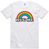 Hug Me Rainbow T Shirt Design Regular Fit Pre Shrunk Cotton Tee