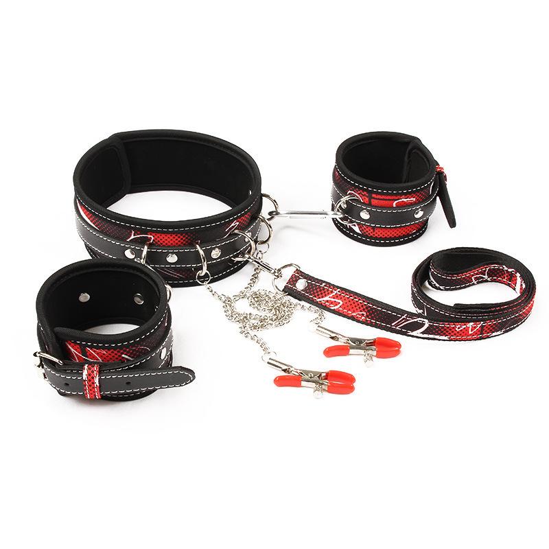 SM Adult Sex Toys Breast Clips Handcuffs Collars Couple Bondage Alternative Sex Toys Training Props