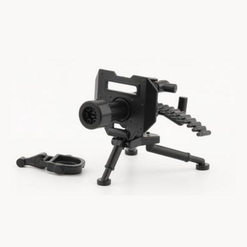 Military WWII Weapons Building Blocks Soldier Figure Toy Gatling M2 Heavy Machine Gun NSV M19 Box Rifle Bullet Chain Mortar K045