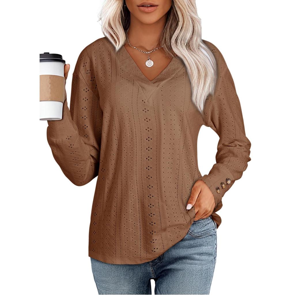 Naiste topid pikkade varrukatega pullover vabaaja särgid Top