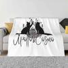 Apollo And Cosmo Logo Hot Sale Printing High Qiality Warm Flannel Blanket Apollo And Cosmo Cats