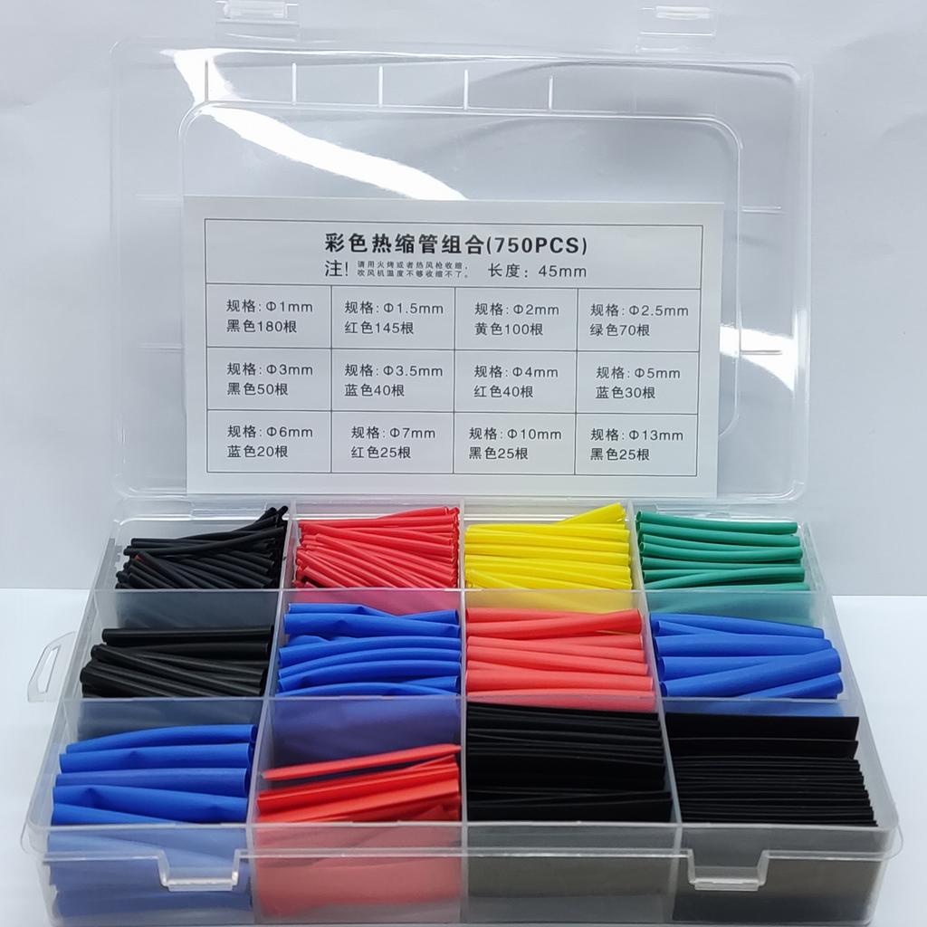 280/560/580pcs Heat Shrink Tube Sleeve Cable Wire Wrap Tube Assortment Kit Set Heat Shrink Tubing Insulation Sleeve