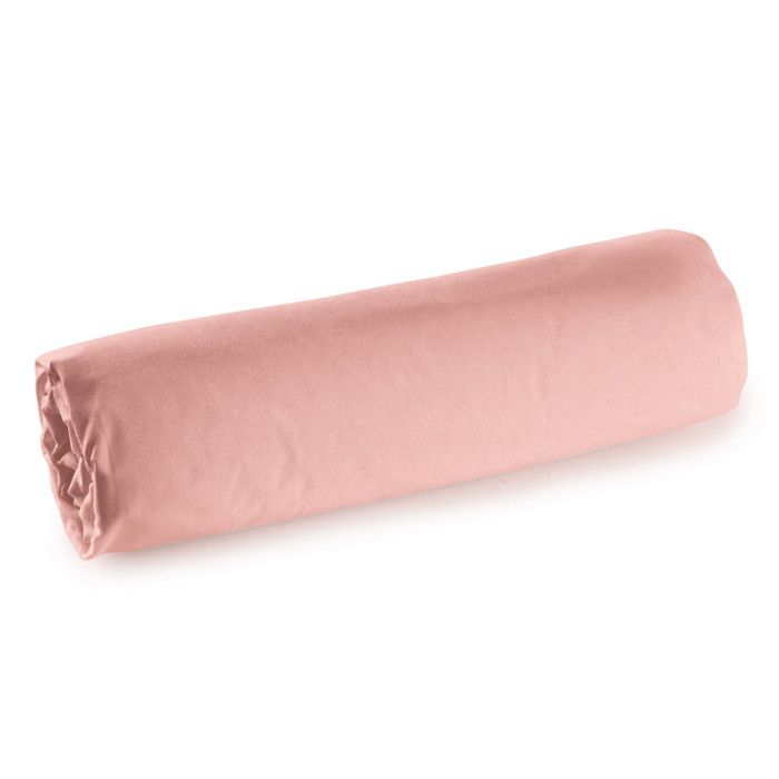Fitted Sheet Percale "Julian" with 35 Cm Pocket All Sizes Pure Cotton - Julian Powder Pink - 200 X 200 Cm 35 Cm Pocket