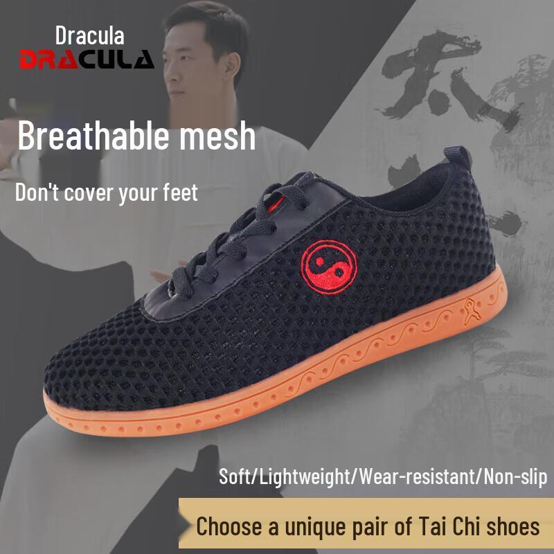 Dracula Unisex Leather Tai Chi Martial Arts Shoes 45