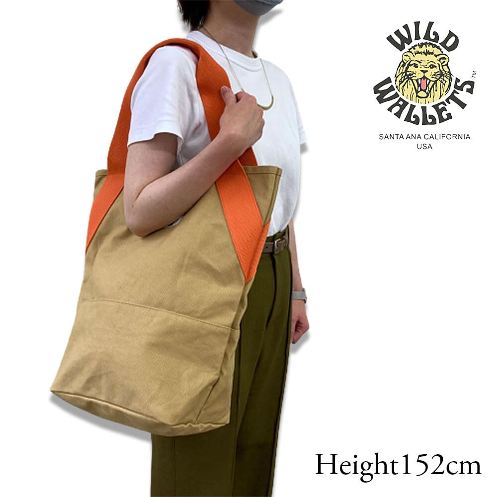 Tote Bag 28L WW CANVAS BREDT HANDTAG TOTE Stor Kapacitetsväska [Wild Wallet] (Bomullscanvas, 16oz) [WW-004 / VÄSKA] 26_MOS