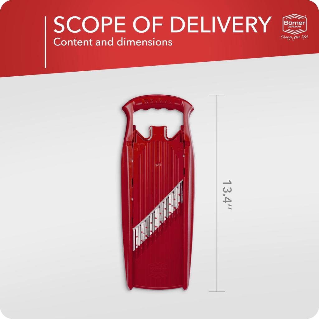 Borner PL Waffle Slicer (Red)