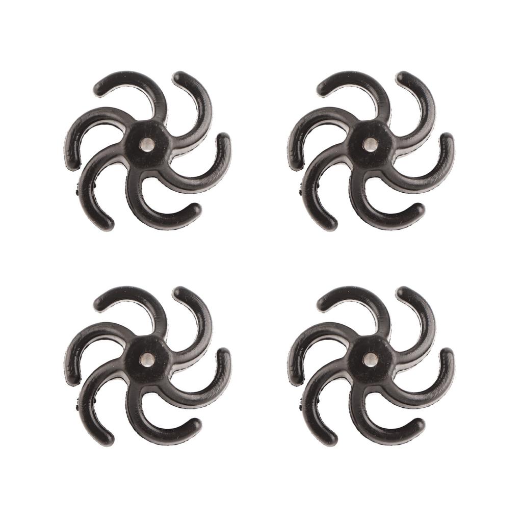 4Pcs Archery Bow String Stabilizer Rubber Recurve Compound Bow Bowstring Silencer Shock Dampener Black