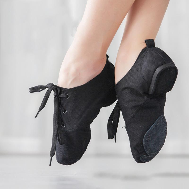Size 28-45 Ballet Shoes Women Girls Child Dance Shoes Low Cut Lace Up Ballet Flat