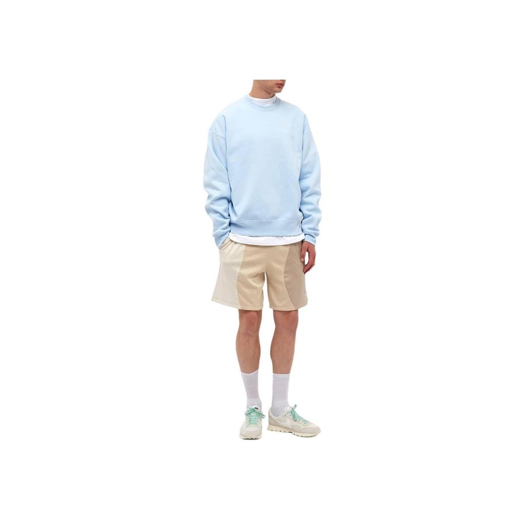 Nike Solo Swoosh Fleece Crewneck Celestine Blue/White Men Streetwear CV0554-441