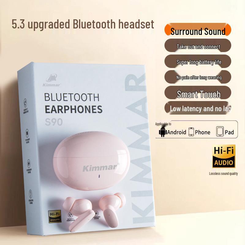 Premium Noise-Cancelling Bluetooth Earphones with Long Battery Life, Compatible with Android, Xiaomi, Apple