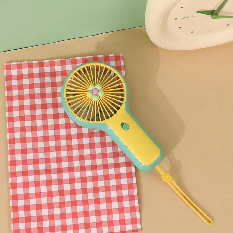 Mini Flower Portable Usb Handheld Fan With Big Wind Power For Cute Cartoon Style Custom Logo Public Invoice Manufacturer
