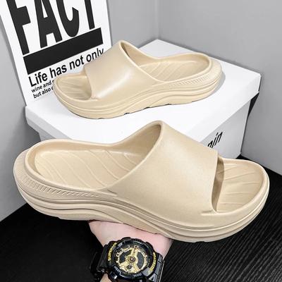 Classic EVA Men's Platform Slippers Open Toe Light Slippers Home Mute Slides Outdoor Beach Casual Sandal Shoes for Men Sandalias