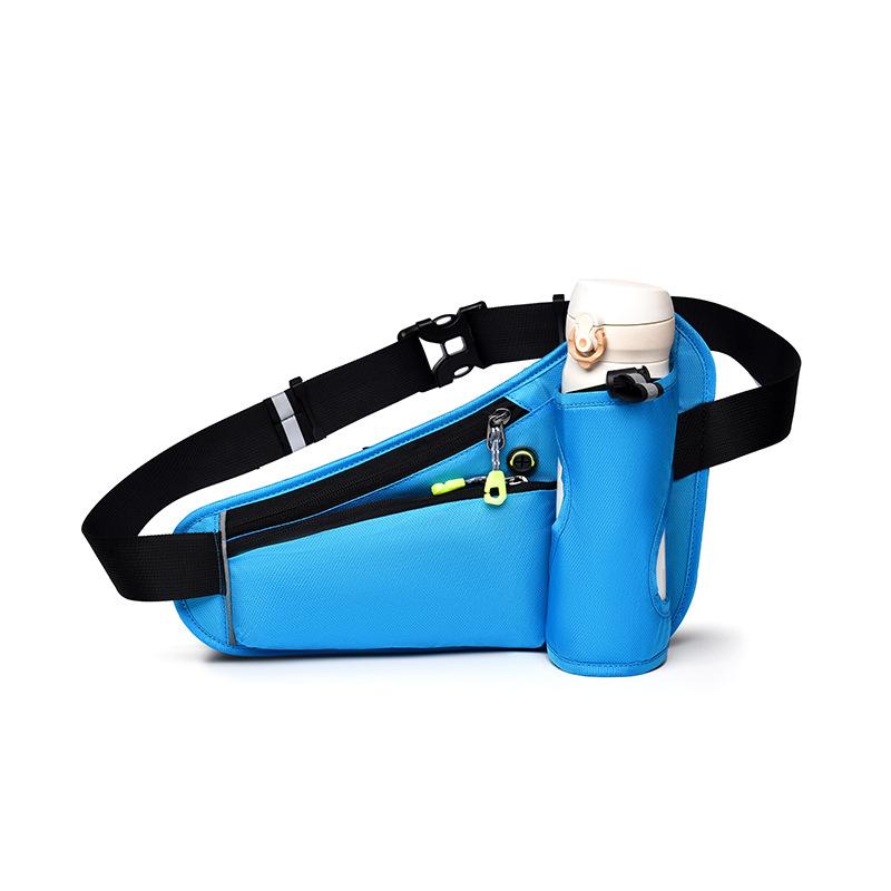 

Outdoor sports waist bag multi-functional fitness water bottle waist bag waterproof running phone bag небо синє кольору