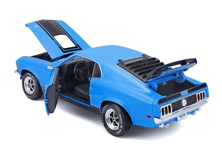 Maisto 1970 Mustang Mach Blue MAISTO scale diecast model car Ford Mustang Mach 1 Vintage car / 1/18