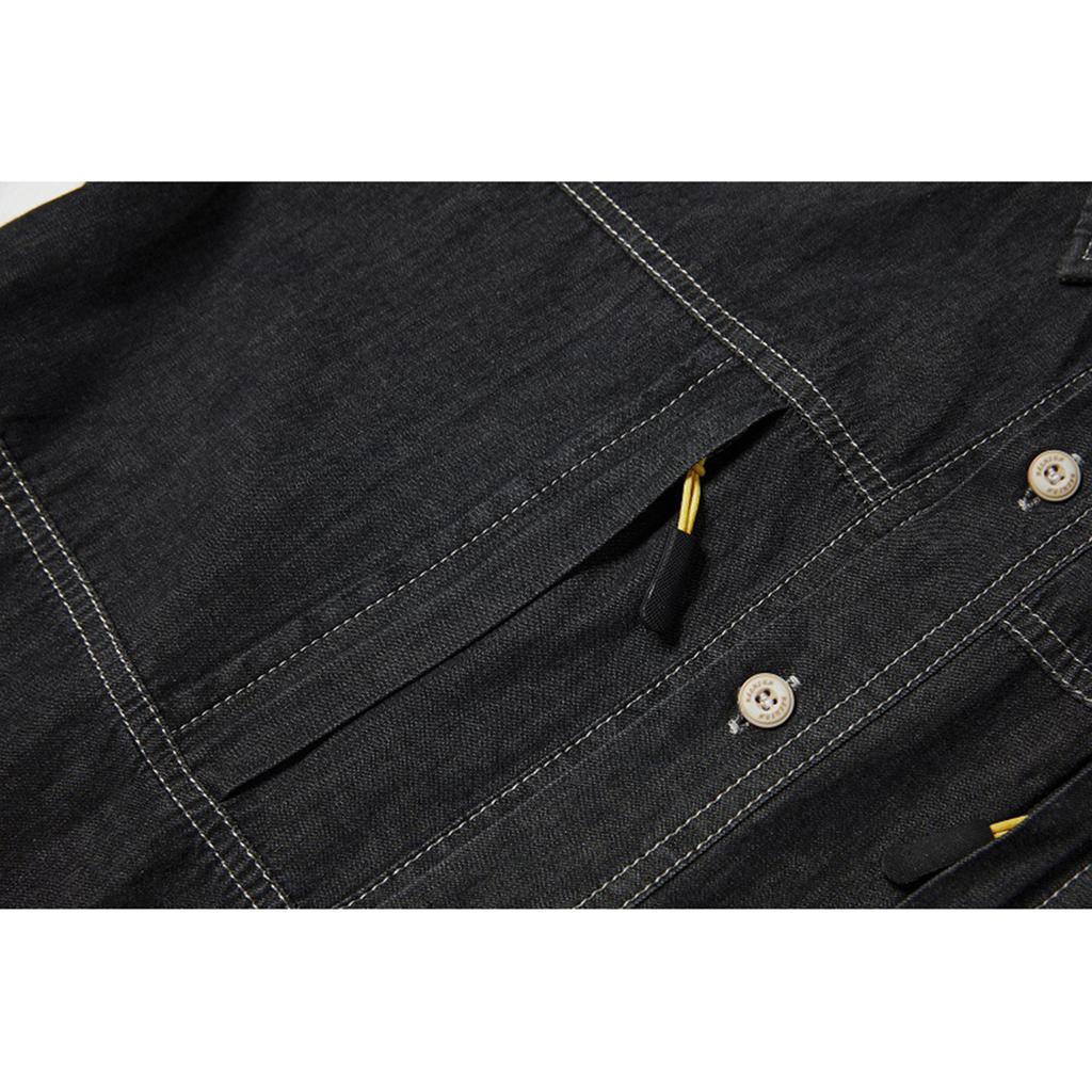 Men's Long-Sleeved Denim Shirt Casual Shirt Slim Fit Top