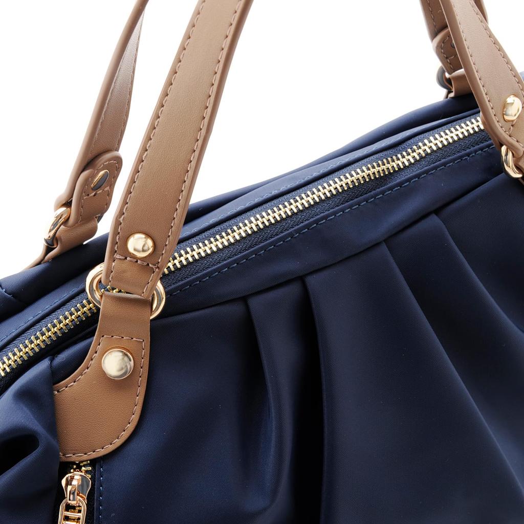 FIRANO Damen Wasserabweisende Leichte Nylon-Handtasche mit Seitenreißverschluss von ARNO LABEL, A402708, Marine