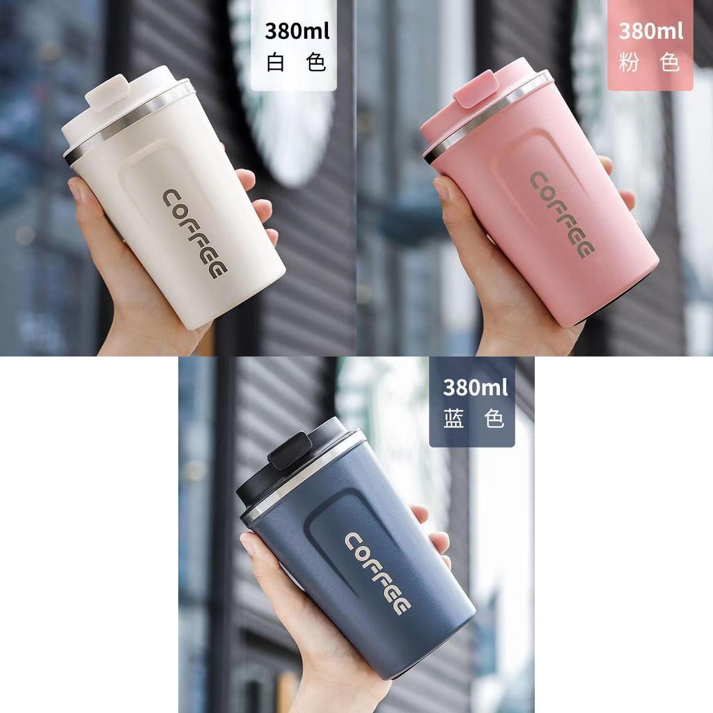 Large Capacity Stainless Steel Vacuum Insulated Coffee Cup Creative Minimalist Car Water Mug