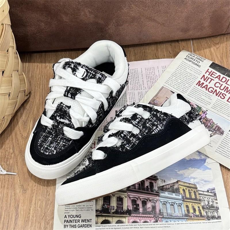 Boty do chleba, malý voňavý styl, flipové plátno s kožešinou, pánské a dámské nazouvací sportovní a volnočasové boty, řetěz, tlusté boty, vysokoškolský styl