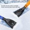 Snow Shovel for Car Ice Scraper for Car Windshield Snow Broom with Squeegee Foam Grip Snow Brush Shovel for Car Truck