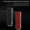 M.2 2280 SSD Cooler NVME NGFF Heat Cooler Radiator Aluminum Alloy Heat-resistance with Thermal Silicone Pad for PS5 Game Console