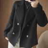 Women's 2025 Short Woolen Coat - Loose, Trendy Autumn/Winter Outerwear with Suit Collar