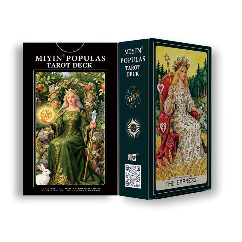 Tarot: Exquisite Painterly Illustration Deck - 78 Pcs Art Divination Cards 10.3*6cm - Tarot Gift Set for Witches