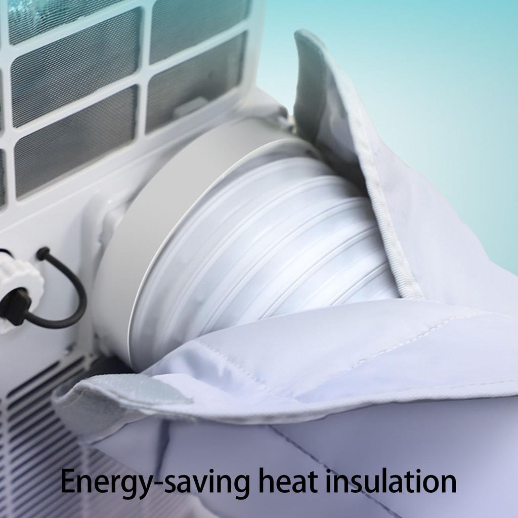 Adjustable Vent Cover Adapter Sleeve for Air Conditioning Hoses Heat Retention Easy Installation Elastic Fasteners