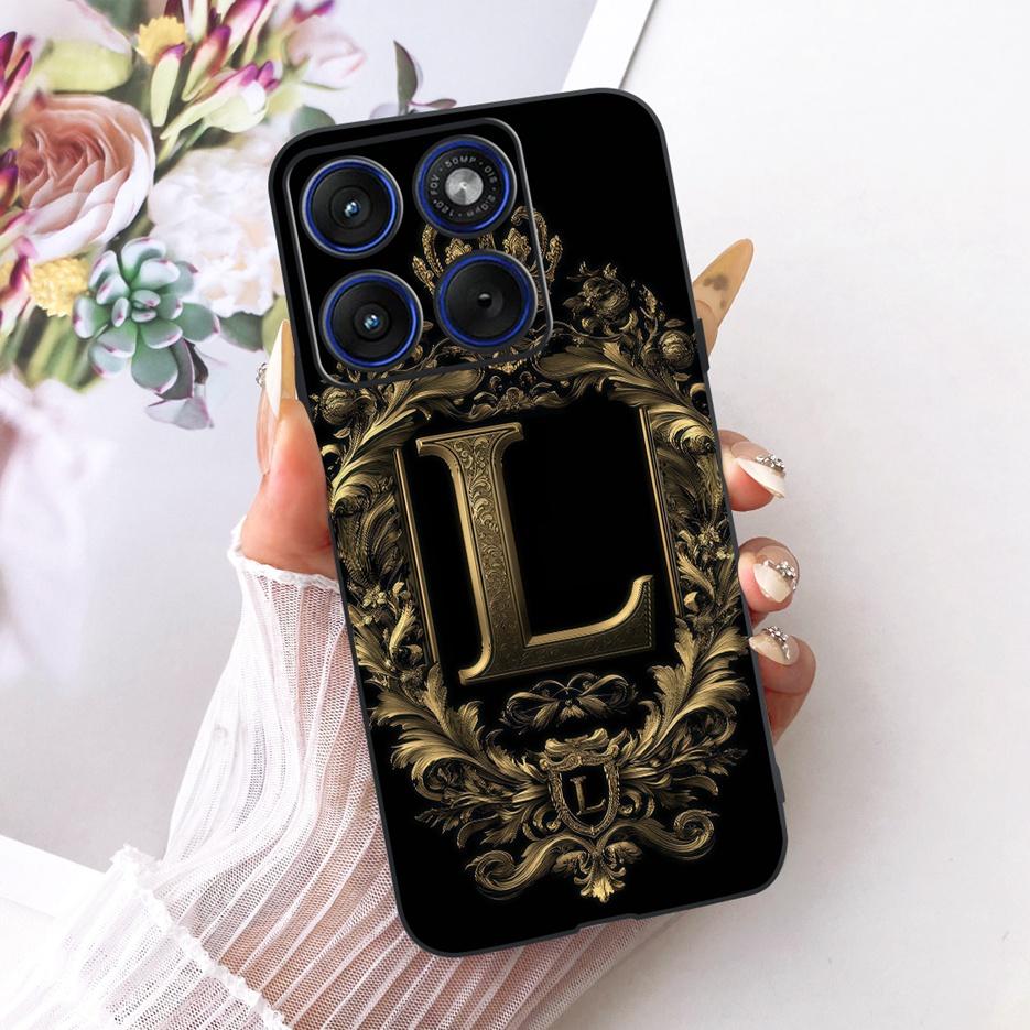 For Motorola Edge 70 Case XT2601-2 New Crown Letters Cover Soft Silicone Phone Case For Motorola Edge 70 Fusion Moto Edge70 Bags