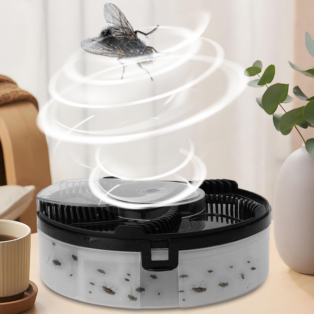 Electric Automatic Fly Catcher Plug-in Insect Trap Quiet Physical Pest Control Flytrap For Home Kitchen Indoor Pest Reject
