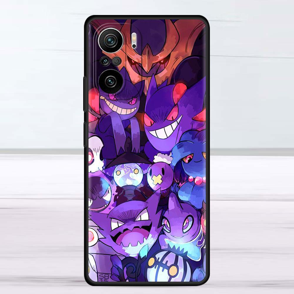 Lustige Pokemon Gengar Fall Für Xiaomi Redmi Hinweis 11 9S 10 9 8 7 9A 9C 9i K40 8T 10C 9T K50 Silikon Telefon Shell