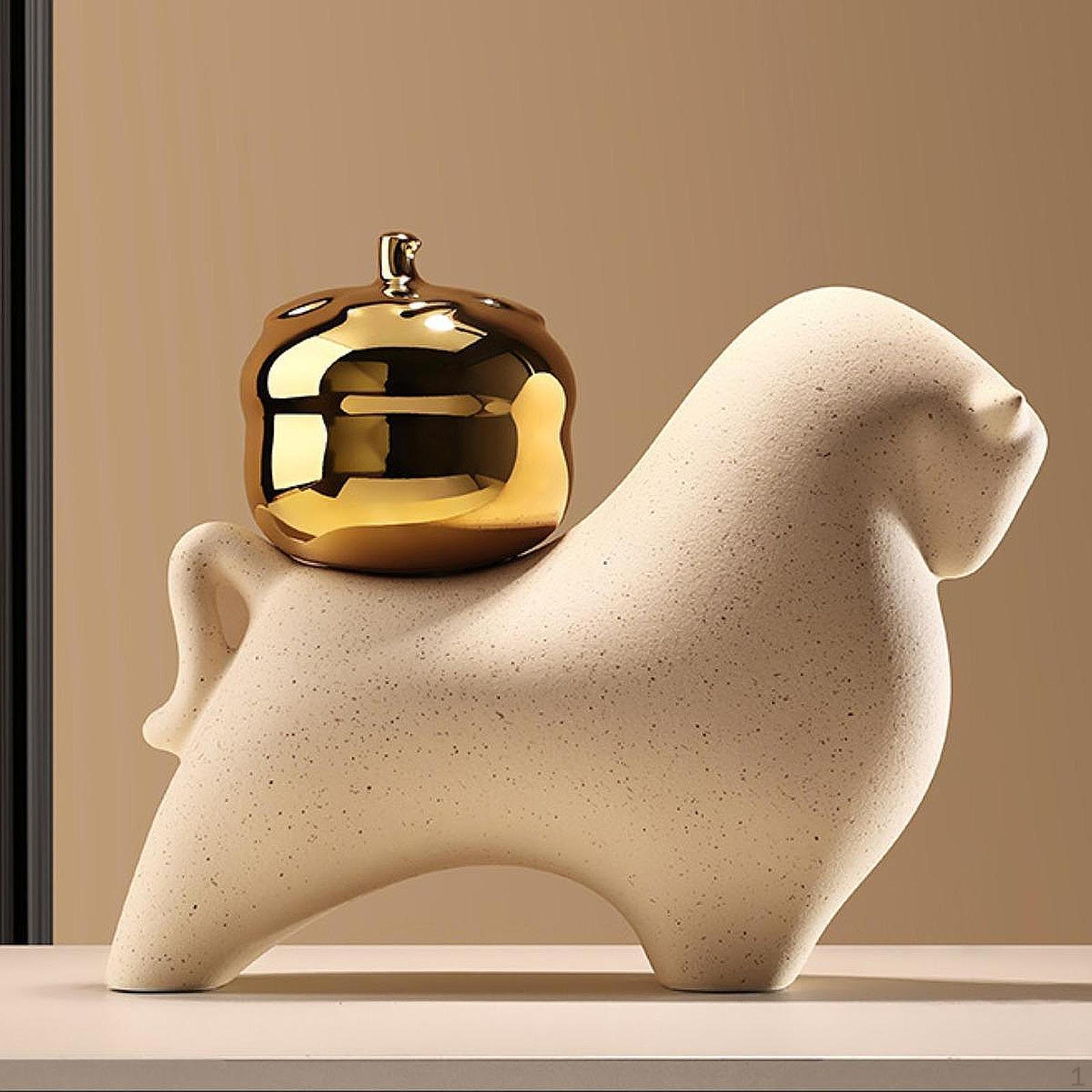 

Коллекция фигурок животных для домашнего декора и фэн-шуй Persimmon Cow Statue